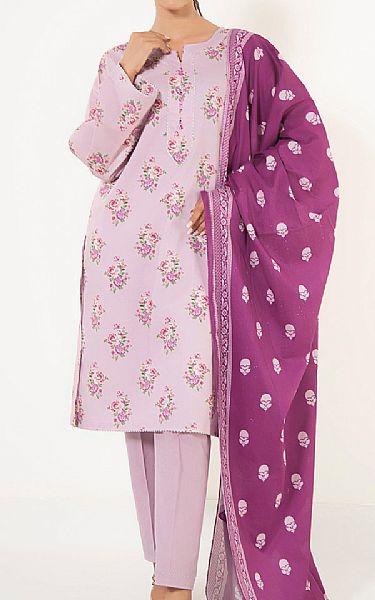 Zeen Oyster Pink Lawn Suit | Pakistani Lawn Dress in USA- Image 1