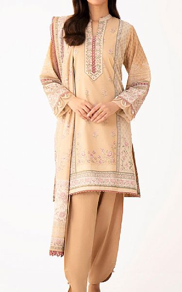 Zeen Tan Lawn Suit | Pakistani Lawn Dress in USA- Image 1