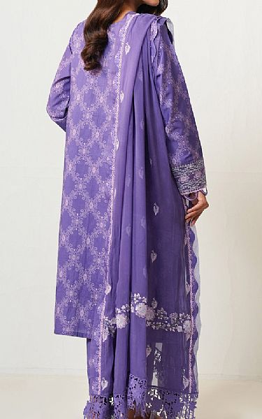Zeen Purple Lawn Suit | Pakistani Lawn Dress in USA- Image 2
