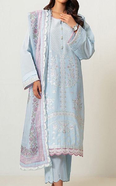Zeen Light Blue Lawn Suit | Pakistani Lawn Dress in USA- Image 1