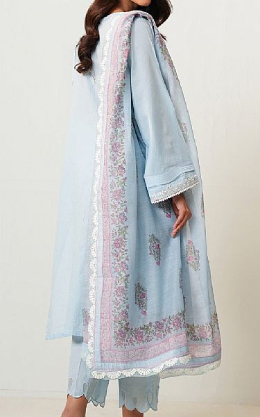 Zeen Light Blue Lawn Suit | Pakistani Lawn Dress in USA- Image 2