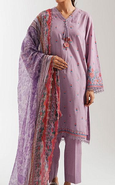 Zeen Mauve Lawn Suit | Pakistani Lawn Dress in USA- Image 1
