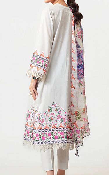 Zeen Off White Lawn Suit | Pakistani Lawn Dress in USA- Image 2