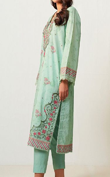 Zeen Mint Green Lawn Suit | Pakistani Lawn Dress in USA- Image 2