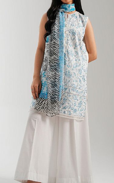 Zeen Off White Lawn Suit | Pakistani Lawn Dress in USA- Image 1