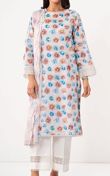 Zeen Off White Lawn Suit | Pakistani Lawn Dress in USA- Image 1