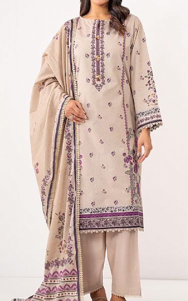 Zeen Beige Lawn Suit | Pakistani Lawn Dress in USA- Image 1
