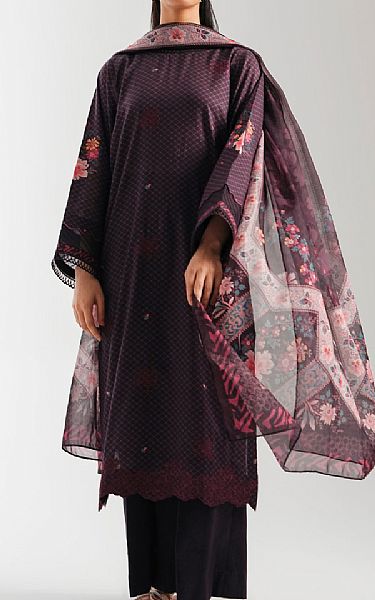Zeen Dull Purple Lawn Suit | Pakistani Lawn Dress in USA- Image 1