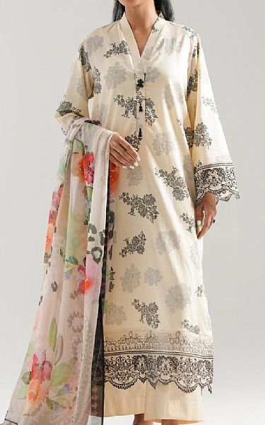 Zeen Off White Lawn Suit | Pakistani Lawn Dress in USA- Image 1