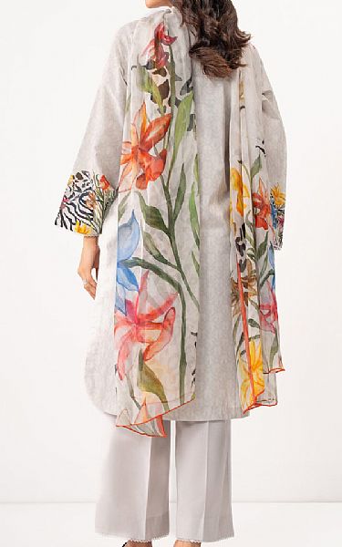 Zeen Grey Lawn Suit | Pakistani Lawn Dress in USA- Image 2