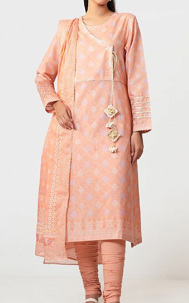 Zeen Peach Lawn Suit | Pakistani Lawn Dress in USA- Image 1
