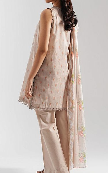 Zeen Beige Lawn Suit | Pakistani Lawn Dress in USA- Image 2