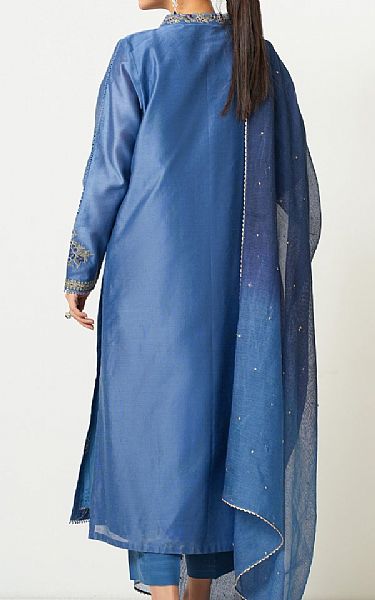 Zeen Blue Cotton Suit | Pakistani Lawn Dress in USA- Image 2