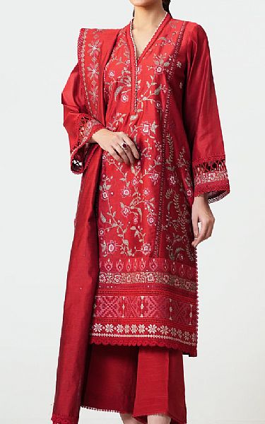 Zeen Red Lawn Suit | Pakistani Lawn Dress in USA- Image 1