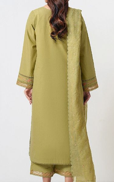 Zeen Olive Green Cambric Suit | Pakistani Lawn Dress in USA- Image 2