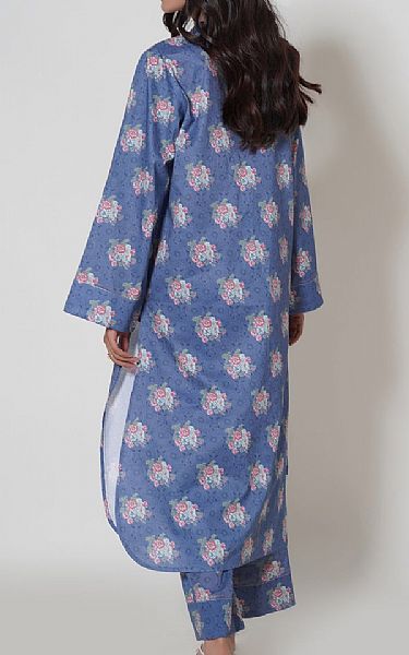 Zeen Faded Blue Cambric Suit (2 pcs) | Pakistani Lawn Suits- Image 2