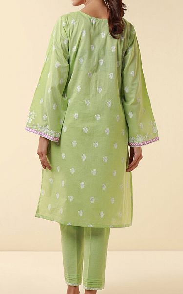 Zeen Pale Olive Green Lawn Suit (2 pcs) | Pakistani Lawn Suits- Image 2