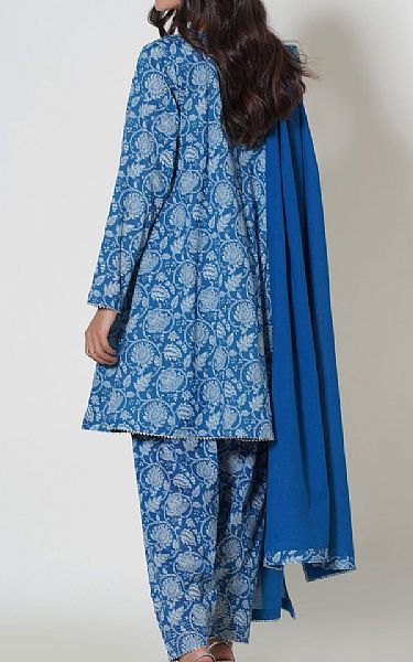 Zeen Denim Blue Cambric Suit | Pakistani Lawn Suits- Image 2