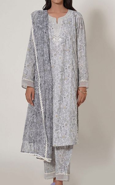 Zeen Grey Cambric Suit | Pakistani Lawn Suits- Image 1