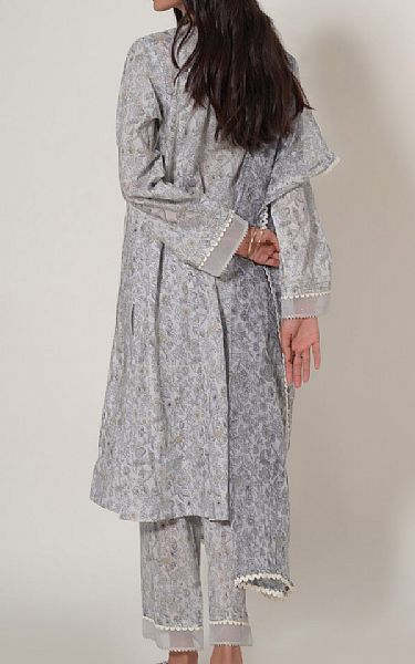 Zeen Grey Cambric Suit | Pakistani Lawn Suits- Image 2