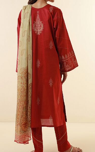 Zeen Cornell Red Lawn Suit | Pakistani Lawn Suits- Image 2