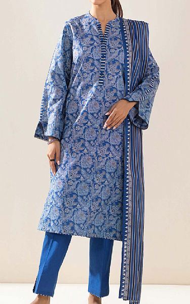 Zeen Royal Blue Lawn Suit | Pakistani Lawn Suits- Image 1