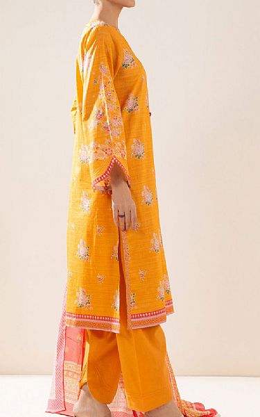 Zeen Cadmium Orange Lawn Suit | Pakistani Lawn Suits- Image 2