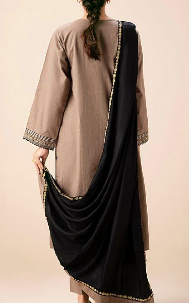 Zeen Pale Taupe Neps Suit | Pakistani Winter Dresses in USA- Image 2