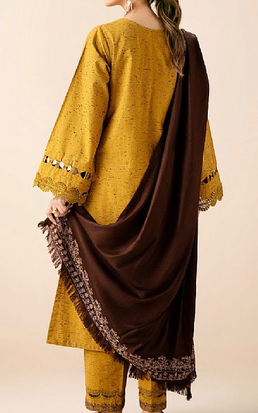 Zeen Mustard Neps Suit | Pakistani Winter Dresses in USA- Image 2
