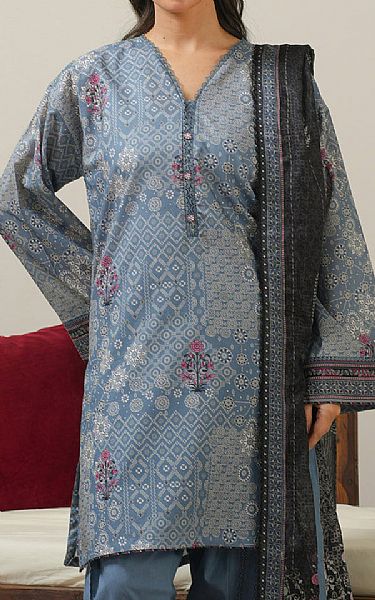 Zeen Slate Grey Lawn Suit | Pakistani Lawn Dress in USA- Image 2