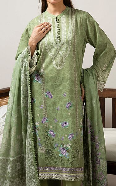 Zeen Green Lawn Suit | Pakistani Lawn Dress in USA- Image 2