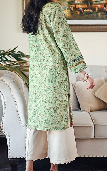 Zeen Light Green Khaddar Kurti | Pakistani Dresses in USA- Image 2