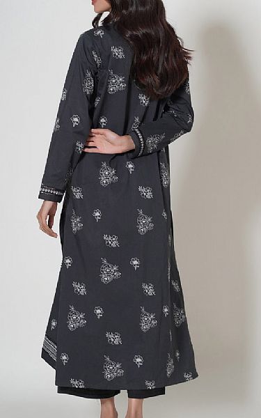 Zeen Charcoal Cambric Kurti | Pakistani Lawn Suits- Image 2