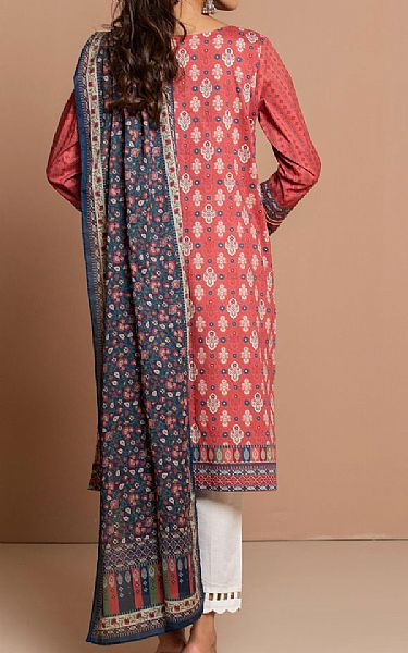 Zeen Brink Pink Cambric Suit (2 Pcs) | Pakistani Dresses in USA- Image 2