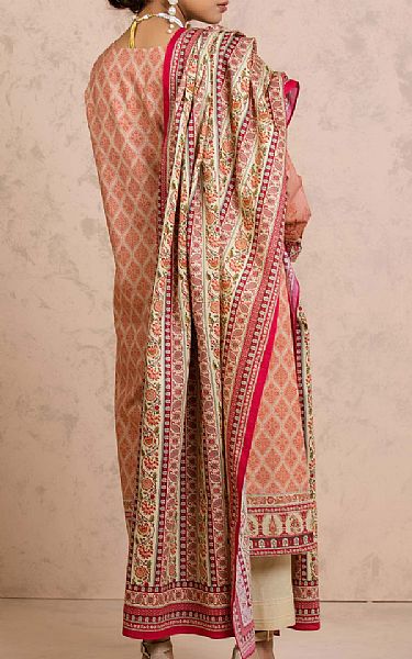 Zeen Tea Pink Cottel Suit (2 Pcs) | Pakistani Dresses in USA- Image 2