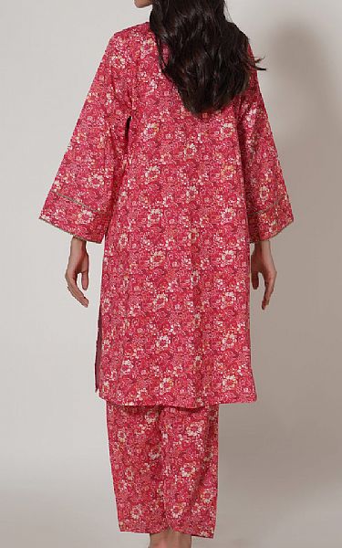 Zeen Carrot Pink Woven Suit (2 Pcs) | Pakistani Winter Dresses- Image 2