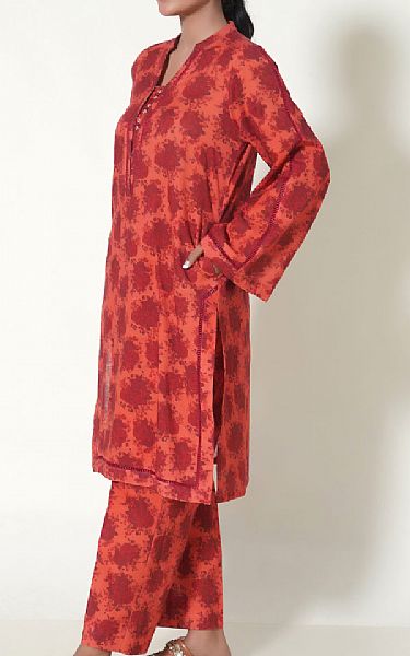 Zeen Coral Khaddar Suit (2 Pcs) | Pakistani Winter Dresses- Image 2