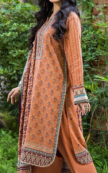 Zeen Peach Cottel Suit | Pakistani Dresses in USA- Image 2