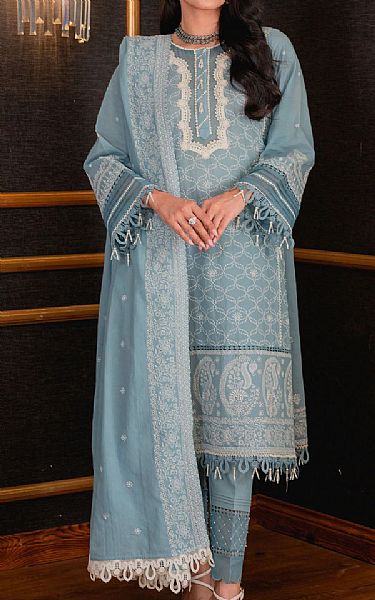 Zeen Sky Blue Lawn Suit | Pakistani Dresses in USA- Image 1
