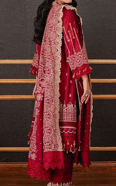 Zeen Bright Red Lawn Suit | Pakistani Dresses in USA- Image 2