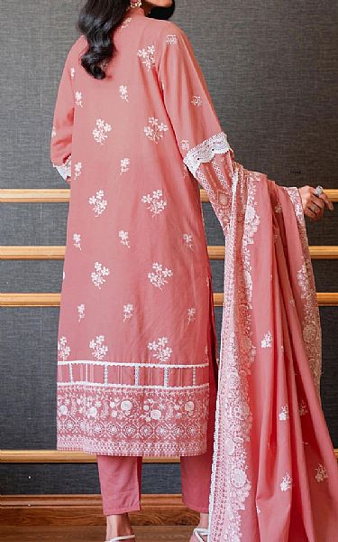 Zeen Salmon Pink Jacquard Suit | Pakistani Dresses in USA- Image 2