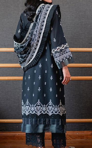 Zeen Black Jacquard Suit | Pakistani Dresses in USA- Image 2