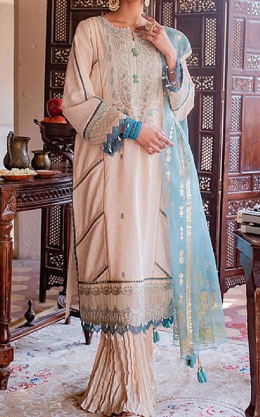 Zeen Ivory Jacquard Suit | Pakistani Dresses in USA- Image 1
