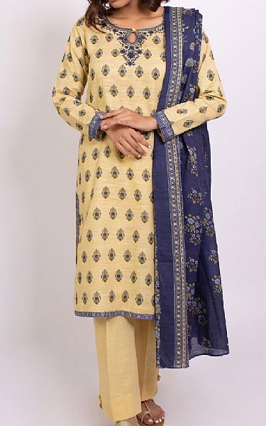 Zeen Cream Khaddar Suit | Pakistani Winter Dresses- Image 1