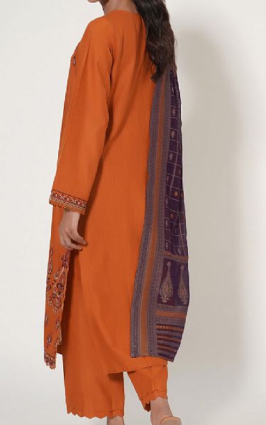 Zeen Rust Khaddar Suit | Pakistani Winter Dresses- Image 2