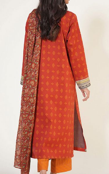 Zeen Orange Lawn Suit | Pakistani Lawn Suits- Image 2