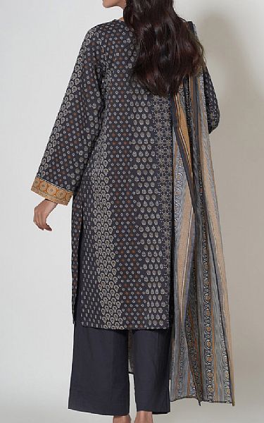 Zeen Dark Grey Cambric Suit | Pakistani Lawn Suits- Image 2