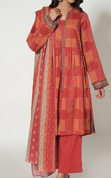 Zeen Pink Woven Suit | Pakistani Winter Dresses- Image 1