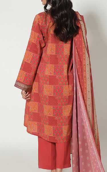 Zeen Pink Woven Suit | Pakistani Winter Dresses- Image 2