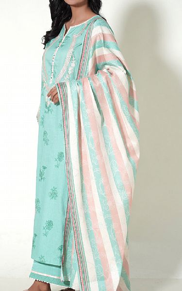 Zeen Aqua Cottel Suit | Pakistani Winter Dresses- Image 2